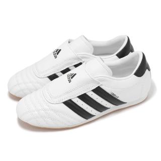 【adidas 愛迪達】跆拳道鞋 Taekwondo W 女鞋 男鞋 白 黑 Jennie同款 休閒鞋 無鞋帶 愛迪達(JQ4774)