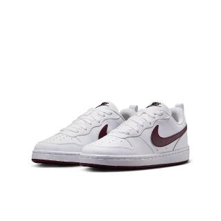 【NIKE 耐吉】休閒鞋 女鞋 大童 運動鞋 COURT BOROUGH LOW RECRAFT GS 白紅 DV5456-112