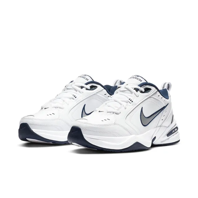 【NIKE 耐吉】休閒鞋 男鞋 運動鞋 老爹鞋 厚底 AIR MONARCH IV 白銀 415445-102