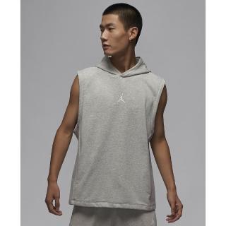 【NIKE 耐吉】AS M J DF SPRT CSVR FLC SL PO 男連帽背心 運動 休閒 無袖 灰(DZ0572050)
