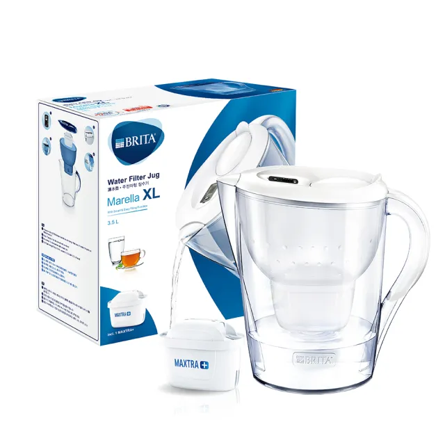 【BRITA】官方直營 Marella 3.5L馬利拉濾水壺+全效型濾芯