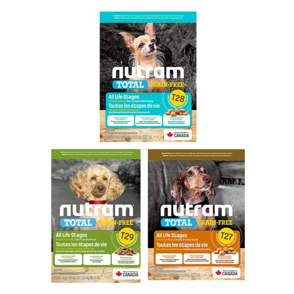 【Nutram 紐頓】T27/T28/T29犬糧/無穀全能/低敏系列 5.4kg/12lb(狗糧/狗飼料/無穀犬糧)