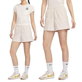 【NIKE 耐吉】NSW MR ESSNTL WVN Short 女款 米色 中腰 運動 訓練 抽繩 短褲 FV7558-104