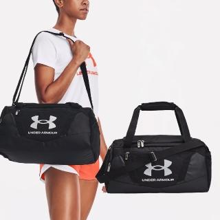 【UNDER ARMOUR】健身包 Undeniable 5.0 Duffle Bag 黑 銀 防潑水 旅行袋 斜背包 UA(1369221001)