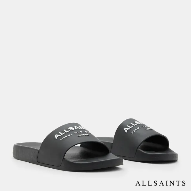 【ALLSAINTS】UNDERGROUND 橡膠LOGO拖鞋 W031FA(女款)