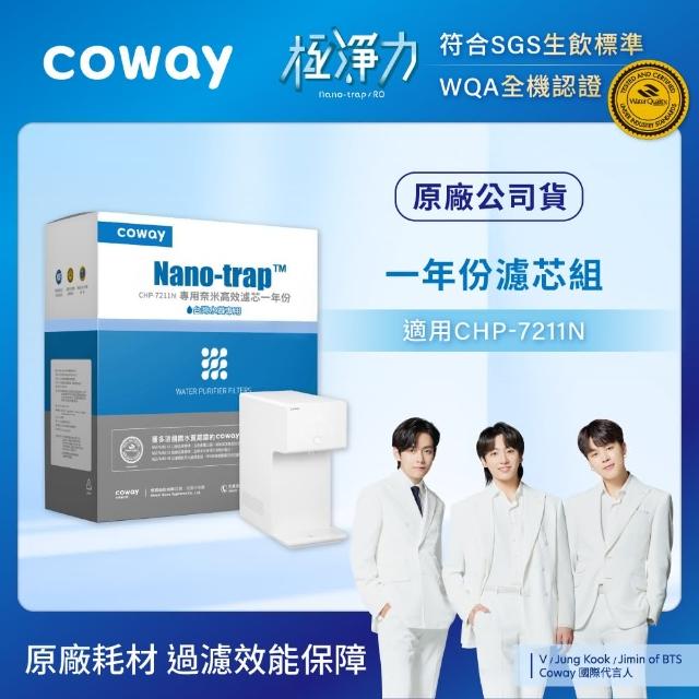 【Coway】奈米高效7吋濾芯組 一年份(適用CHP7211N)