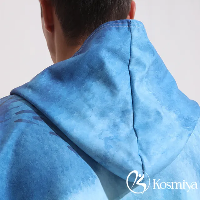 【Kosmiya】1件 拉鍊款 速乾吸水連帽毛巾衣/斗篷浴巾/浴巾衣/毛巾衣/連帽浴巾(2色可選/均碼)