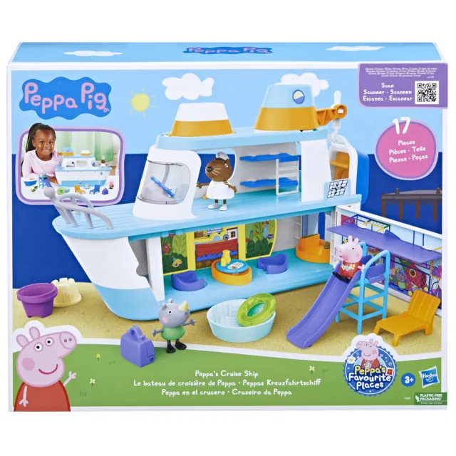 【Peppa Pig 粉紅豬】學前玩具系列(粉紅豬小妹佩佩豬郵輪)