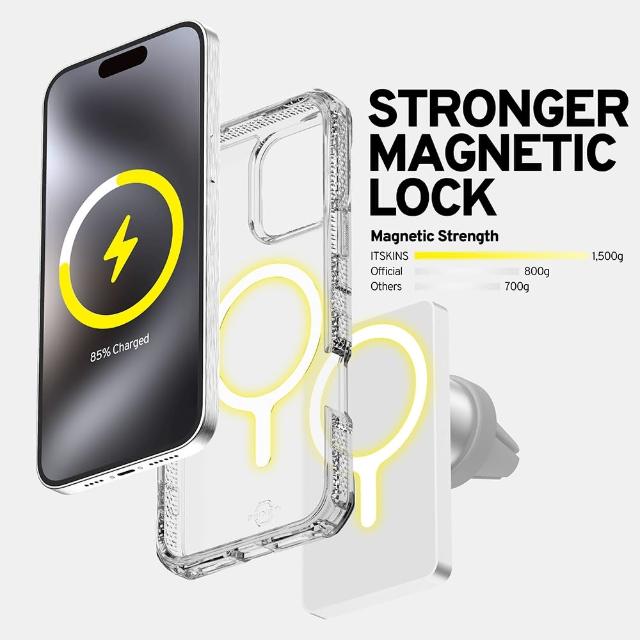 【ITSKINS】iPhone 16 Pro / 16 Pro Max SUPREME R CLEAR☆☆-防摔保護殼(兼容MagSafe)