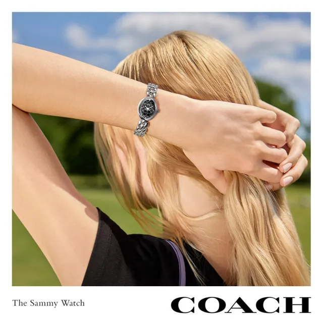 【COACH】Sammy CC Logo 橢圓形女錶-22mm 520禮物 送禮 手錶(CO14504421)