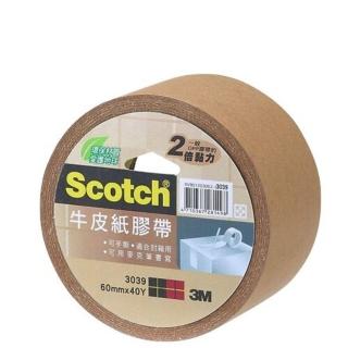 【3M】牛皮紙膠帶 60mmx40y 3039(黏貼 修補 居家修膳)
