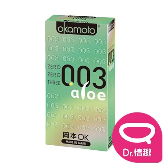 【Dr. 情趣】岡本Okamoto 003 蘆薈極薄極潤保險套 10入/盒