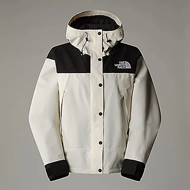 The North Face TNF 北臉 防水透氣連帽衝鋒外套 W DRYVENT MONO MOUNTAIN SHTJKT 女 白黑(NF0A88YXROU)