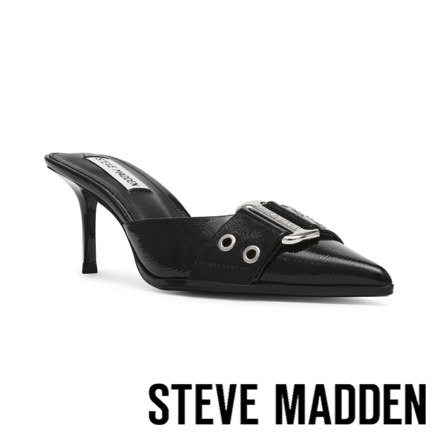 STEVE MADDEN LUXE 方頭繞踝粗跟涼鞋(金色)