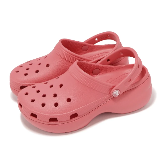 Crocs 洞洞鞋 Classic Platform Clog W 女鞋 胭脂暖紅 經典雲朵克駱格 厚底 卡駱馳(2067506XF)