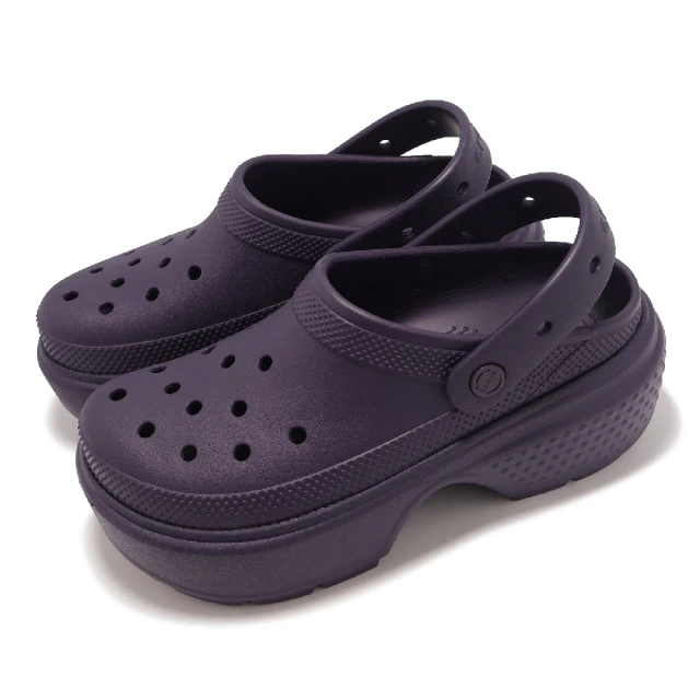 Crocs 洞洞鞋 Stomp Clog 男鞋 女鞋 深鳶尾花 雪屋克駱格 厚底 休閒鞋 卡駱馳(2093475AS)