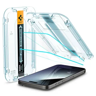 【Spigen】SGP iPhone 16 /Plus/Pro/Pro Max_ Glas.tR EZ Fit-快易貼(透明:2入組)