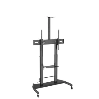 【Happytech】ST7610W-V1 大尺寸 手搖無段調整高度 電視推車 電視立架 60-100吋適用(電視移動落地架)