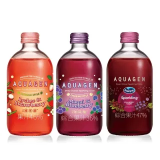 【AQUAGEN】奢華果香三部曲海洋深層氣泡水330mlx9入/箱