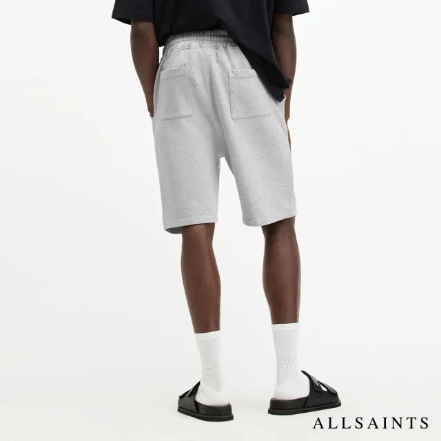 【ALLSAINTS】UNDERGROUND 純棉LOGO休閒短褲-灰 MG256Y(直筒版型)