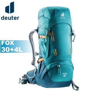 【deuter】FOX 背包 30+4L《湖藍/藍》3611121/雙肩後背包/自助旅行/登山/專業輕量透氣背包(悠遊山水+)