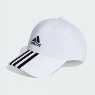 【adidas 愛迪達】BBALL 3S CAP CT 白 刺繡 男女 棒球帽 老帽 遮陽帽(II3509 ∞)