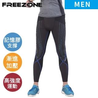 【FREEZONE】現貨 強力包覆緊身壓縮長褲 男款-FZ1000II型(機能壓力/慢跑登山運動/健身/臺灣製/日本布)