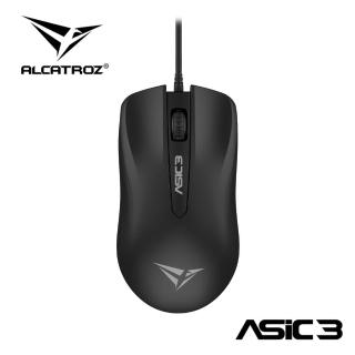 【ALCATROZ】ASIC 3 USB精密光學有線滑鼠 BK(高精密有線滑鼠)