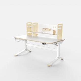 【林製作所】兒童電動桌+桌上架 木紋120cm(書桌 兒童書桌椅 電動升降桌 成長桌 一起長高桌)