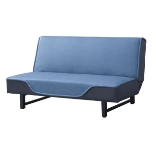 【Hampton 漢汀堡】戴恩系列牛仔沙發床-藍黑雙色(一般地區免運費/沙發床/雙人沙發/皮沙發/仿貓抓皮)