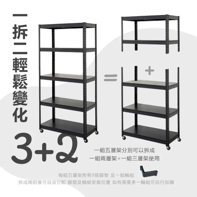 【居家cheaper】40X120x178CM免螺絲五層角鋼架-附輪組(廚房架 置物架 層架 鐵架 倉儲架 收納架 鞋架)