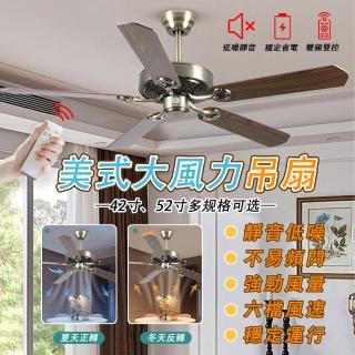 【LADUTA 拉布塔】42吋 智慧變頻 吊扇 靜音電機 4坪左右適用 春夏兩用(電風扇 風扇 吸頂風扇)