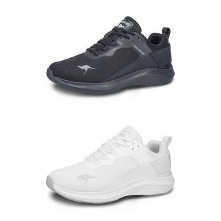 【KangaROOS】女鞋 FLOAT WR 防潑水輕量跑鞋 透氣吸濕 黑白(兩色任選)