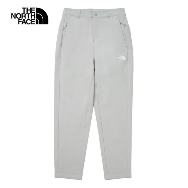 【The North Face】TNF 北臉 休閒 防潑水 長褲 W ESSENTIALS ANKLE PANT - AP 女 灰色(NF0A81SQA0M)