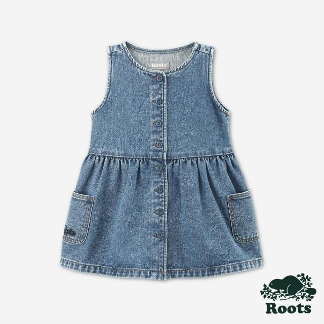 【Roots】Roots 小童-DENIM TANK 洋裝(藍色)