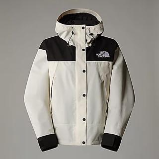 【The North Face】TNF 北臉 防水透氣連帽衝鋒外套 W DRYVENT MONO MOUNTAIN SHTJKT 女 白黑(NF0A88YXROU)