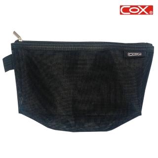 【COX 三燕】PSB-030 雙夾層立體式透氣網紗筆袋 大