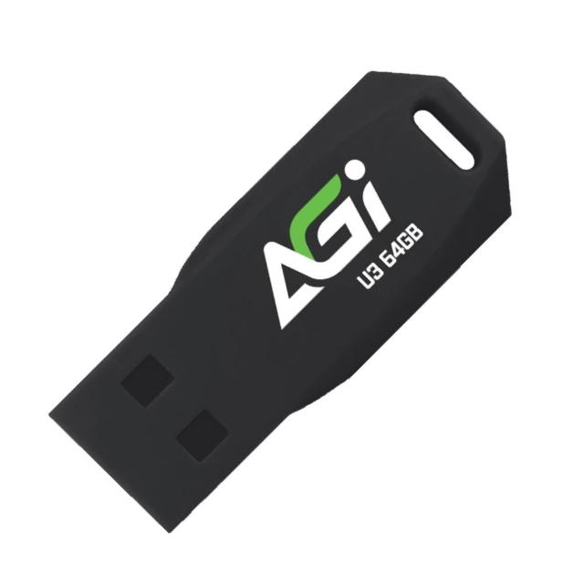 【AGI】UP138 64GB USB 3.2 Gen 1 隨身碟(黑色)