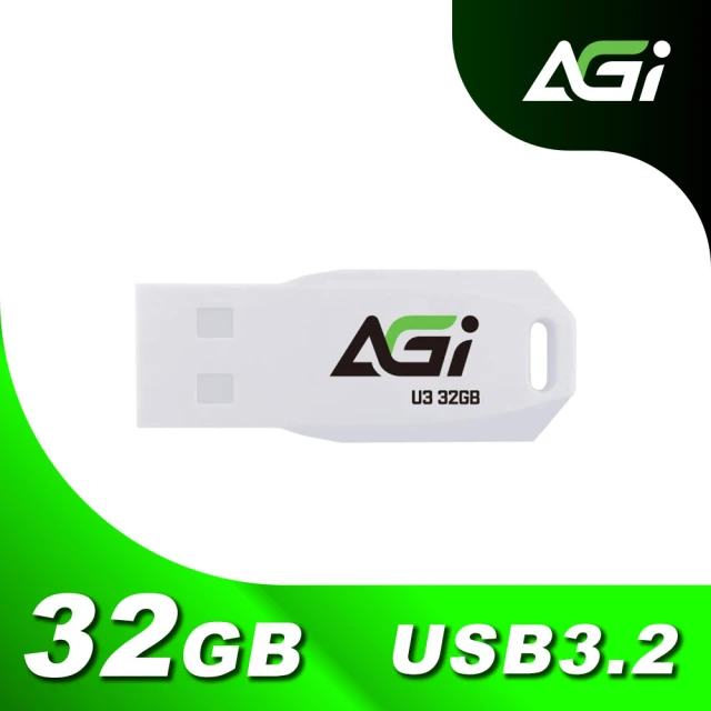 AGI UP138 32GB USB 3.2 Gen 1 隨身碟(白色)