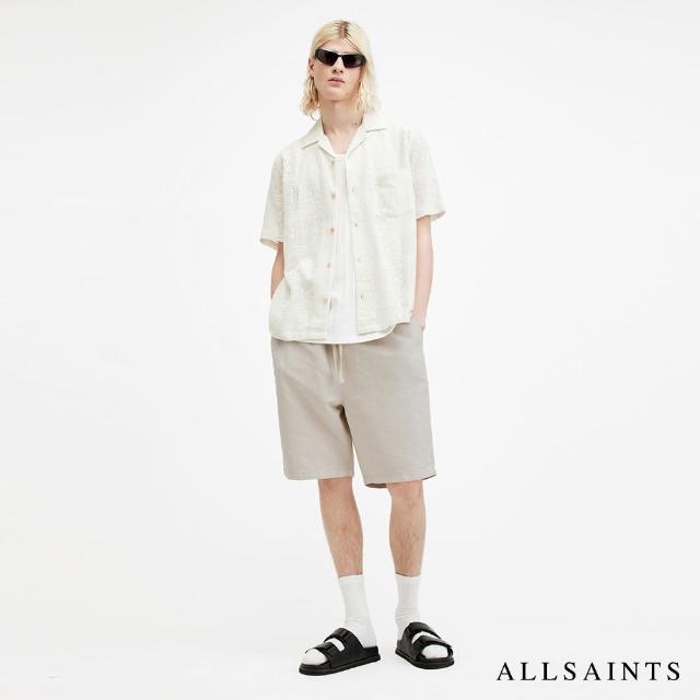 【ALLSAINTS】HANBURY 輕薄亞麻休閒長褲-灰 MF081Y(常規版型)