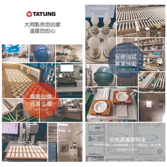 【TATUNG 大同】5入 G95 15W LED燈泡 球型燈泡(6500K 白光)