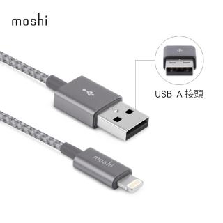 【moshi】Integra Lightning to USB-A 充電線/編織傳輸線(1.2m iPhone充電線)