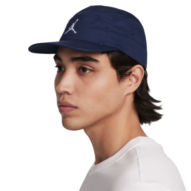 NIKE 耐吉 帽子 老帽 棒球帽 遮陽 男 女 中性款 U J FLY CAP US FB JUMPMAN 藍色 喬丹(FZ2050410)