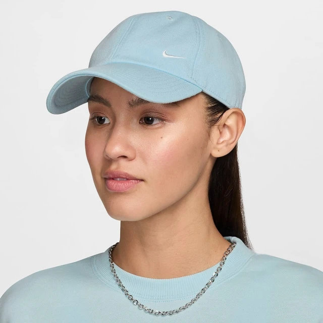 NIKE 耐吉 帽子 老帽 棒球帽 遮陽 男 女 U NK CLUB CAP U CB SM SWSH L 水藍色(FZ5698474)