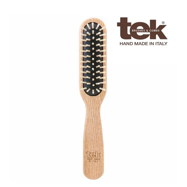 【tek】官方直營 天然梣木按摩梳 長梳(按摩梳/氣墊梳/頭皮按摩)