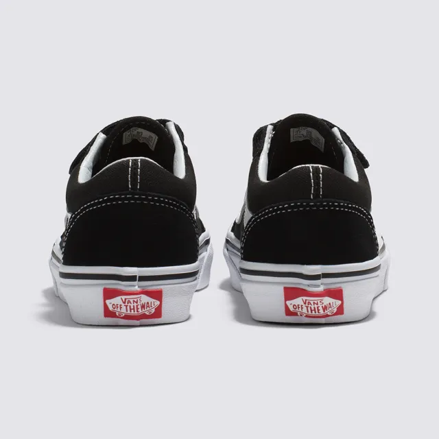 【VANS 官方旗艦】Old Skool V 中童款黑白色滑板鞋/休閒鞋