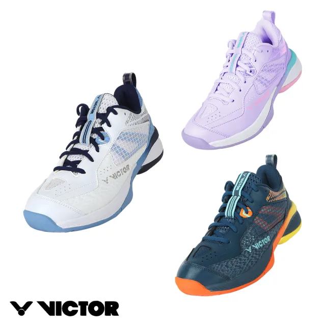 【VICTOR 勝利體育】羽球鞋 羽毛球鞋 中性、女款(A610IV AF/B/J 象牙白.明亮藍/午夜藍/粉紫)