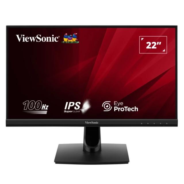 【ViewSonic 優派】VA2214-H 22型 FHD 100Hz 薄邊框螢幕(IPS/1ms/HDMI/VGA/抗藍光/零閃頻/1ms)