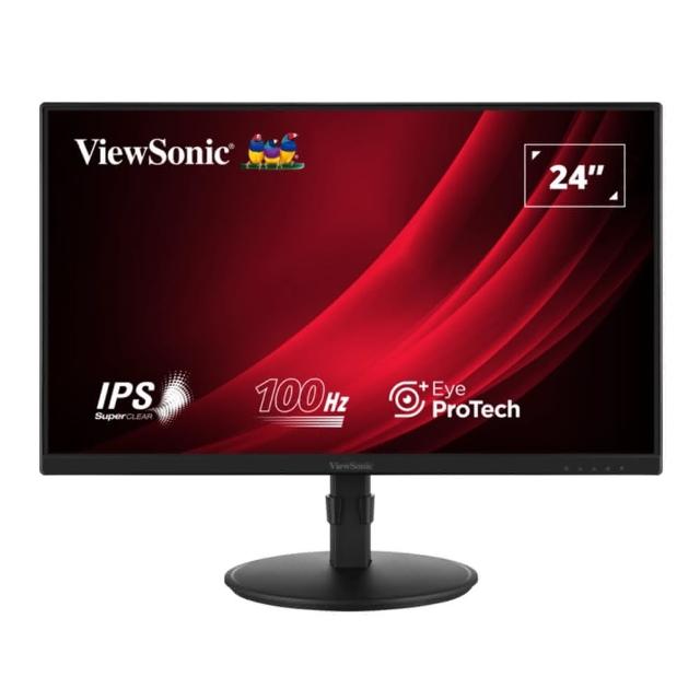 【ViewSonic 優派】VA2408-HDJ 24型 100Hz 商用人體工學螢幕(IPS/HDMI/VGA/零閃頻/可旋轉)