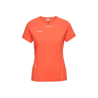 【Mammut 長毛象】Aenergy FL T-Shirt 輕量抗菌短袖排汗衣 蜜桃粉 女款 #1017-05020